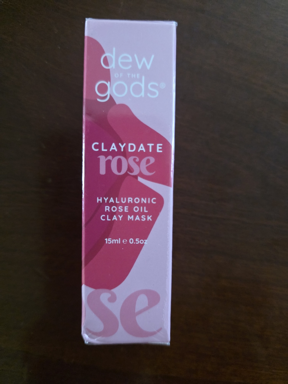 Dew of the Gods Claydate Rose Hyaluronic Rose Oil Clay Mask - Pink